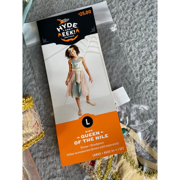 Target Hyde and Eek Costume Kids Large (12-14) Queen of the Nile Childrens NWT - Picture 2 of 9